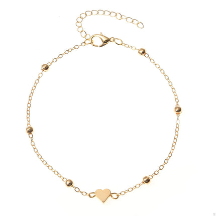 Trendy Jewelry Crochet Anklet Beach Round Bead