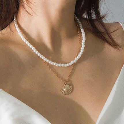 KISS WIFE Retro Pearl Choker Necklaces For Women