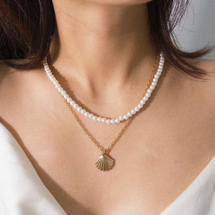 KISS WIFE Retro Pearl Choker Necklaces For Women