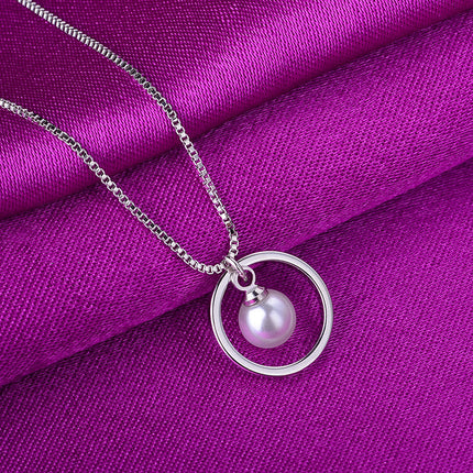 New Pearl Necklace Choker With Pendant Chain Necklaces For Women Jewelry To Mother In Law Mother'S Day Gift