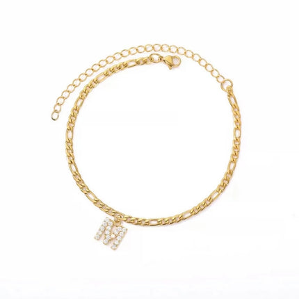 Ancient English Letter Anklet Letter Anklet Spot English Letter Pendant Jewelry
