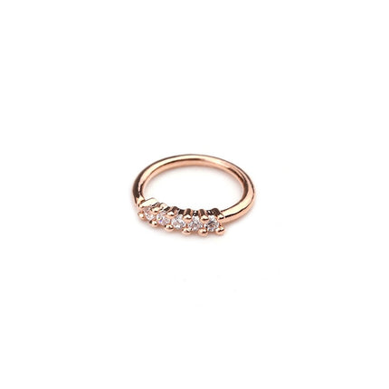 Nose Piercing Body Jewelry Ring Tiny Flower Helix